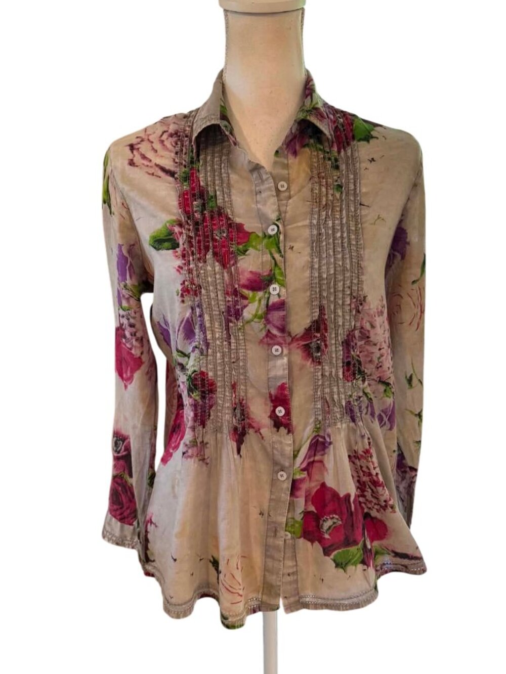 Vintage Gora Women’s Button Down Shirt Size Small